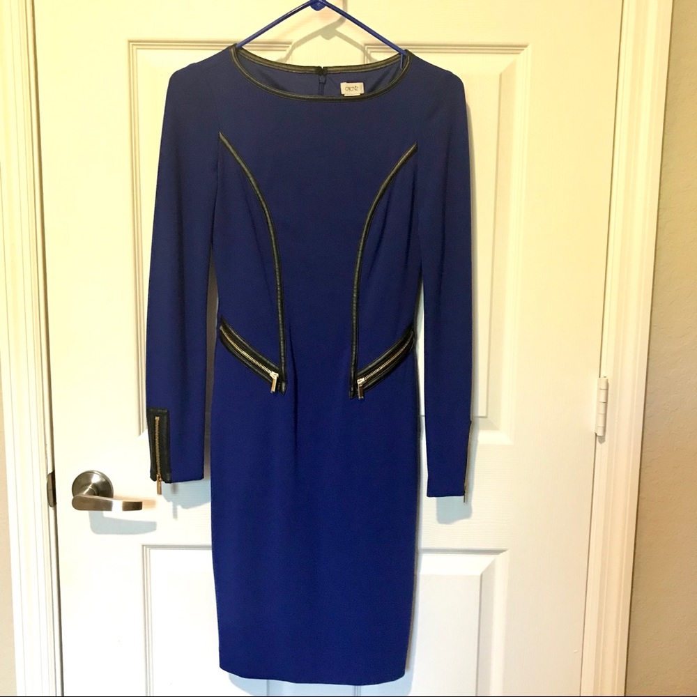Royal Blue Cache long sleeves dress